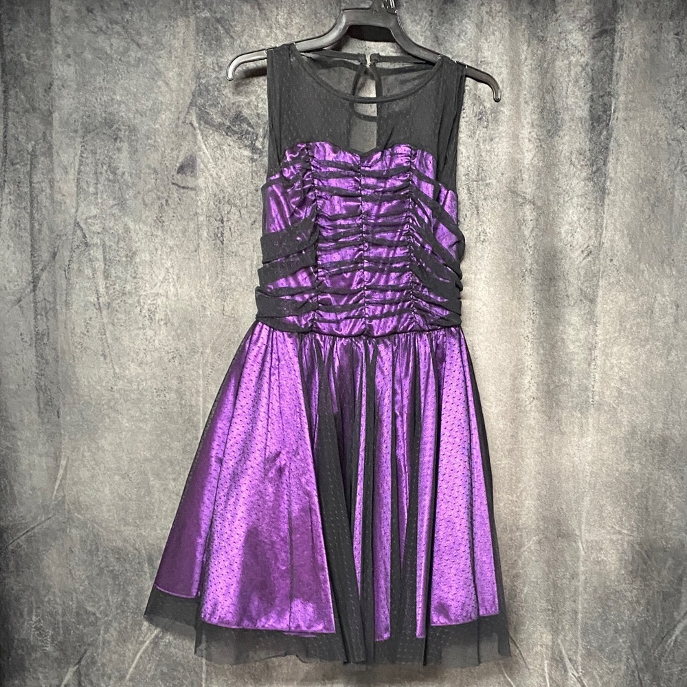 Weissman Purple and Black Kids Dance Costume